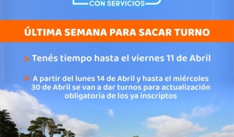 LOTES CON SERVICIOS: LTIMOS DAS DE INSCRIPCIN AL 7 SORTEO
